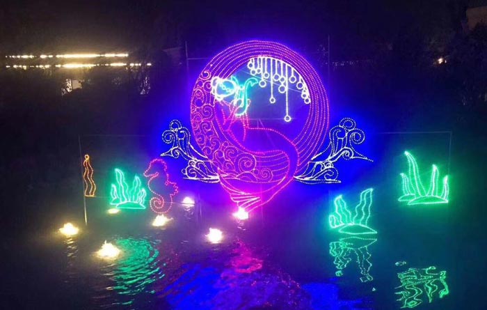 中秋節(jié)活動主題的燈光展設(shè)計視覺參考圖